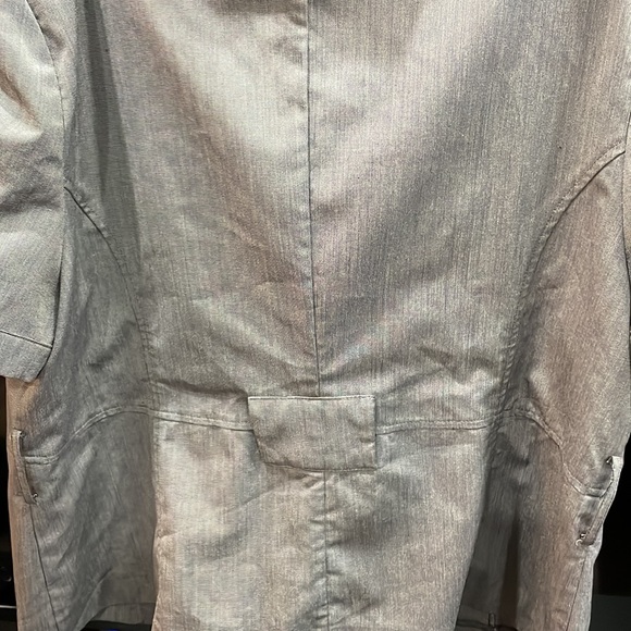 Addition-Elle Size 18 Grey Short-sleeved Fitted Blazer - Picture 5 of 5